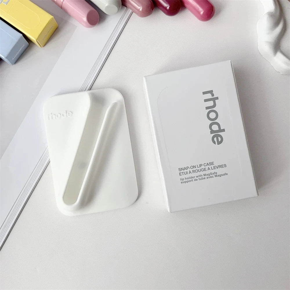 Rhode New Style Lip Gloss Ribbon Color Magnetic Snap-on Lipstick Stand Holder Makeup Limited Edition Long Lasting Lip Glosses