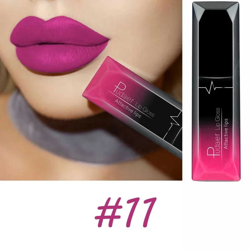 Velvet Matte Liquid Lipstick Waterproof 17 Long Lasting Colors Non Stick Cup Kissproof Smooth Soft Lip Tint for Girls