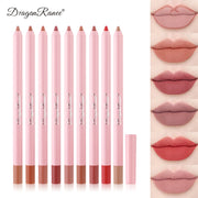 Waterproof Matte Lip Liner in Bean Paste Color, Lip Plumping Lipstick Pen, Non-Fading Lip Liner, Waterproof and Sweat-Proof Long-Lasting Matte Lip Liner, One-Second Plump Lip Lipstick Pen