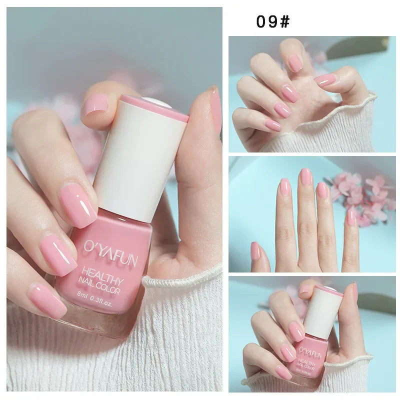 Matte Waterproof No-bake Nail Polish Nail Art Tearable Quick Dry Normal Without Lamp Nail Polish Glitter Sequins UV Varnish