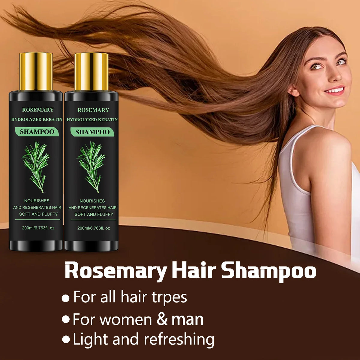 Hair Shampoo For Fast Hair Growth Rosemary Hair Regrowth Shampoo Anti Hair Loss Effective, Hair Care Is Healthier