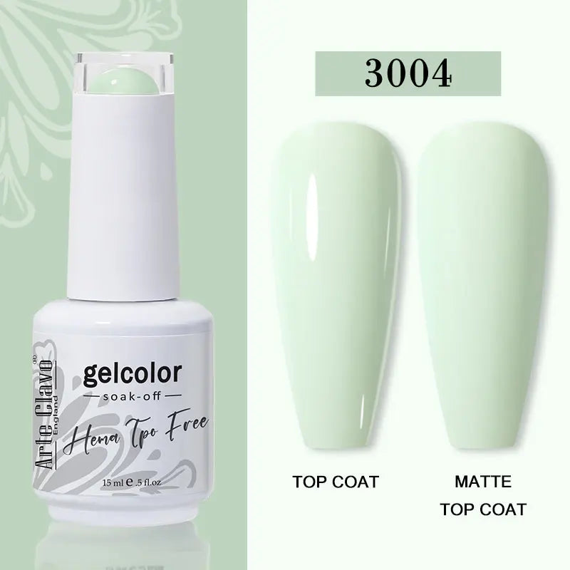 Arte Clavo 116Colors Gel Nail Polish 15ml Colorful Gel Semi Permanent Soak Off UV Gel Nail Art DIY Design Varnishe Nail Supplies