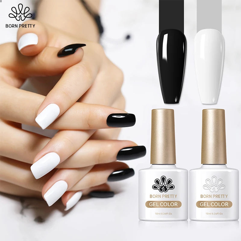 BORN PRETTY 10ML Nail Gel Polish Soak Off UV LED Semi Permanent Nail Salon Home Design French Nails Manicure Gel Nails