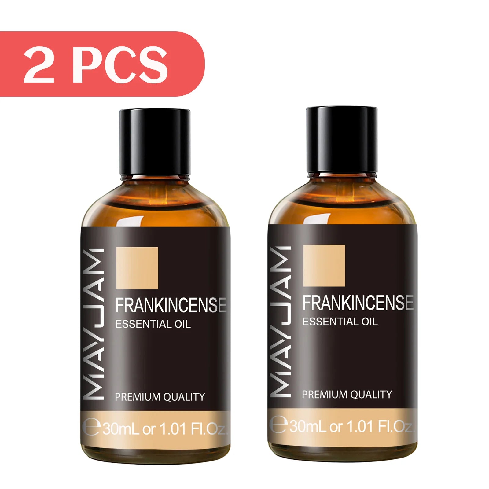 MAYJAM 2 Bottles Essential Oils 30ml Lavender Bergamot Vanilla Peppermint Scents for Diffuser Aromatherapy Candles Soap Making