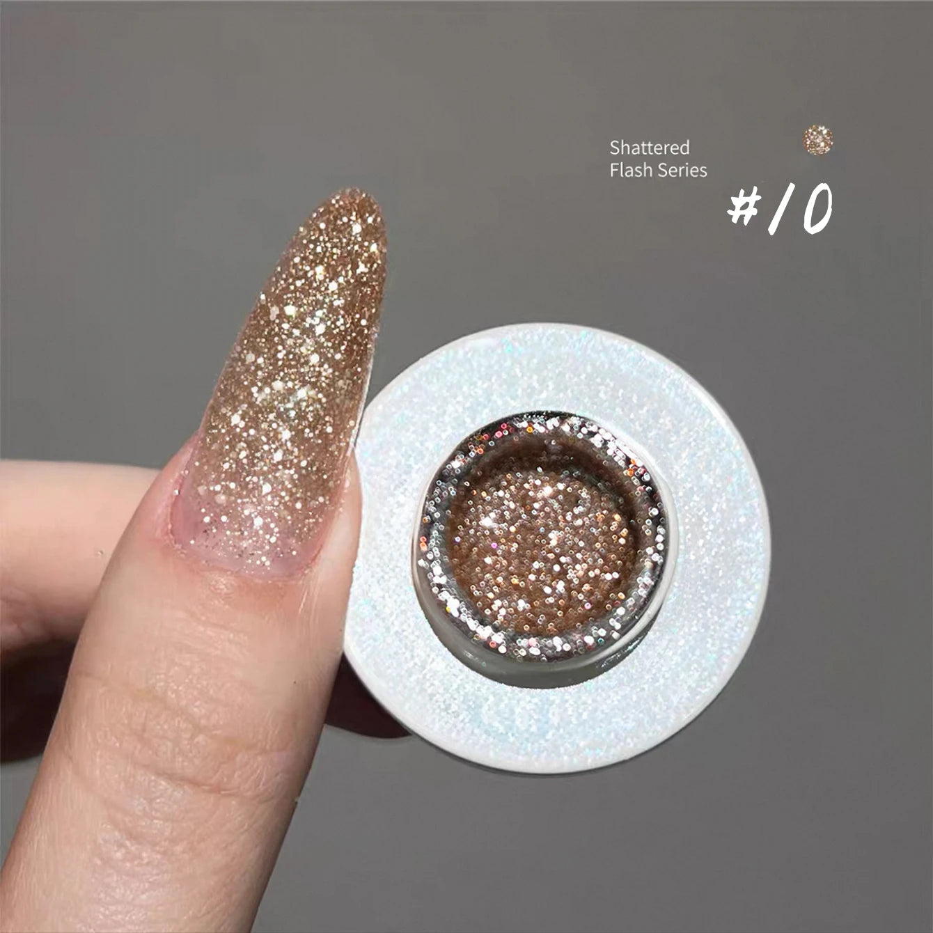 MIANEL 12ML Rock Sugar Crushed Diamond Gel Nail Polish Pink Glitter Nail Polish Top Selling Pink Nails Summer Nails 1-12pcs
