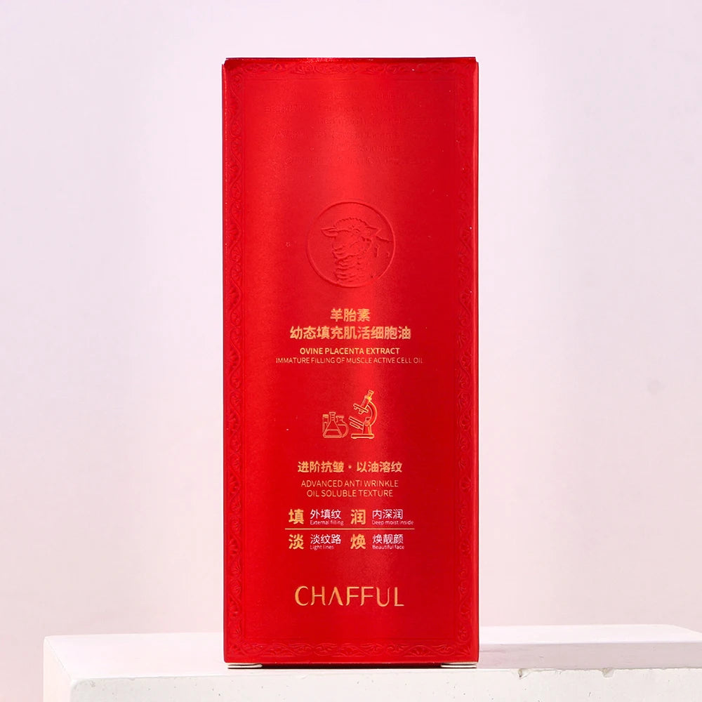 Sheep Placenta Filling With Muscle Active Cell Oil Essence Nourishing Facial Moisturizing Elastic Firming Face Serum Skincare