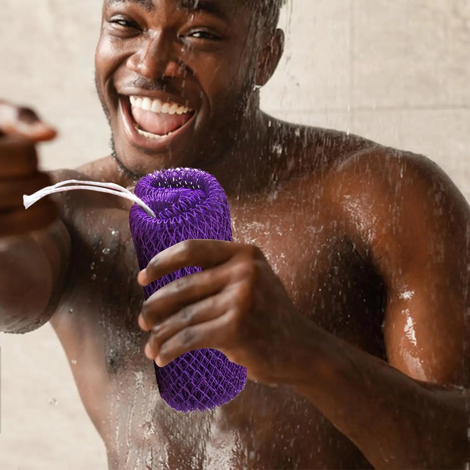 1pc African Net Bath Sponge Exfoliating Washcloth Double Side Loofah Towel Back Shower Scrubber Body Bathroom Accessories