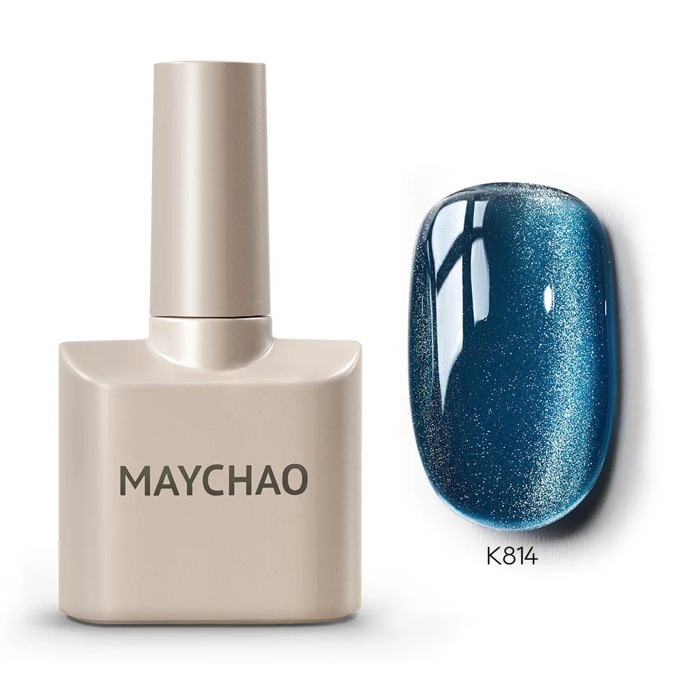 MAYCHAO Cherry Red Gel Nail Polish 12ml Glossy Semi Permanent Soak Off UV LED Frosted Gel Nails Base Painting Varnish