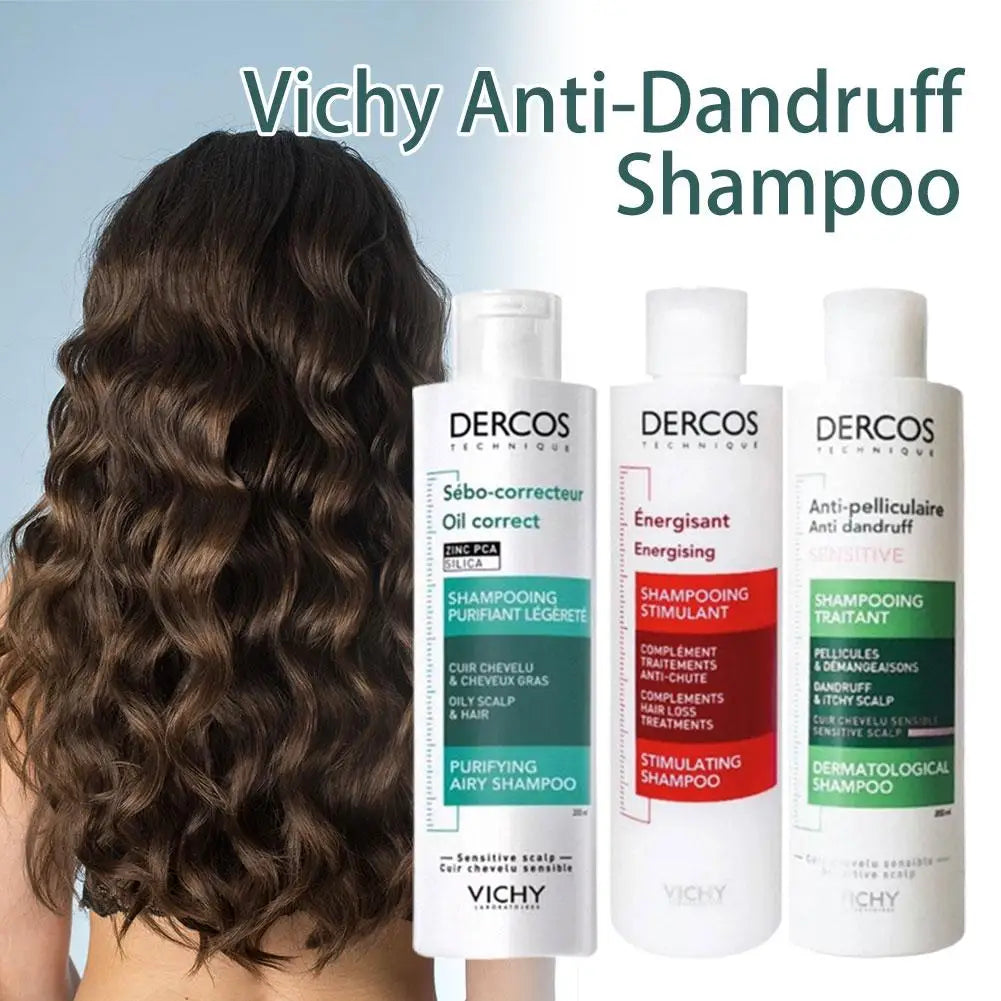 DERCOS Green Anti Itch Shampoo Oil Control Purifying Deep Cleansing Soothing Refreshing Fluffy Damaged Scalp Hair Repair Shampoo