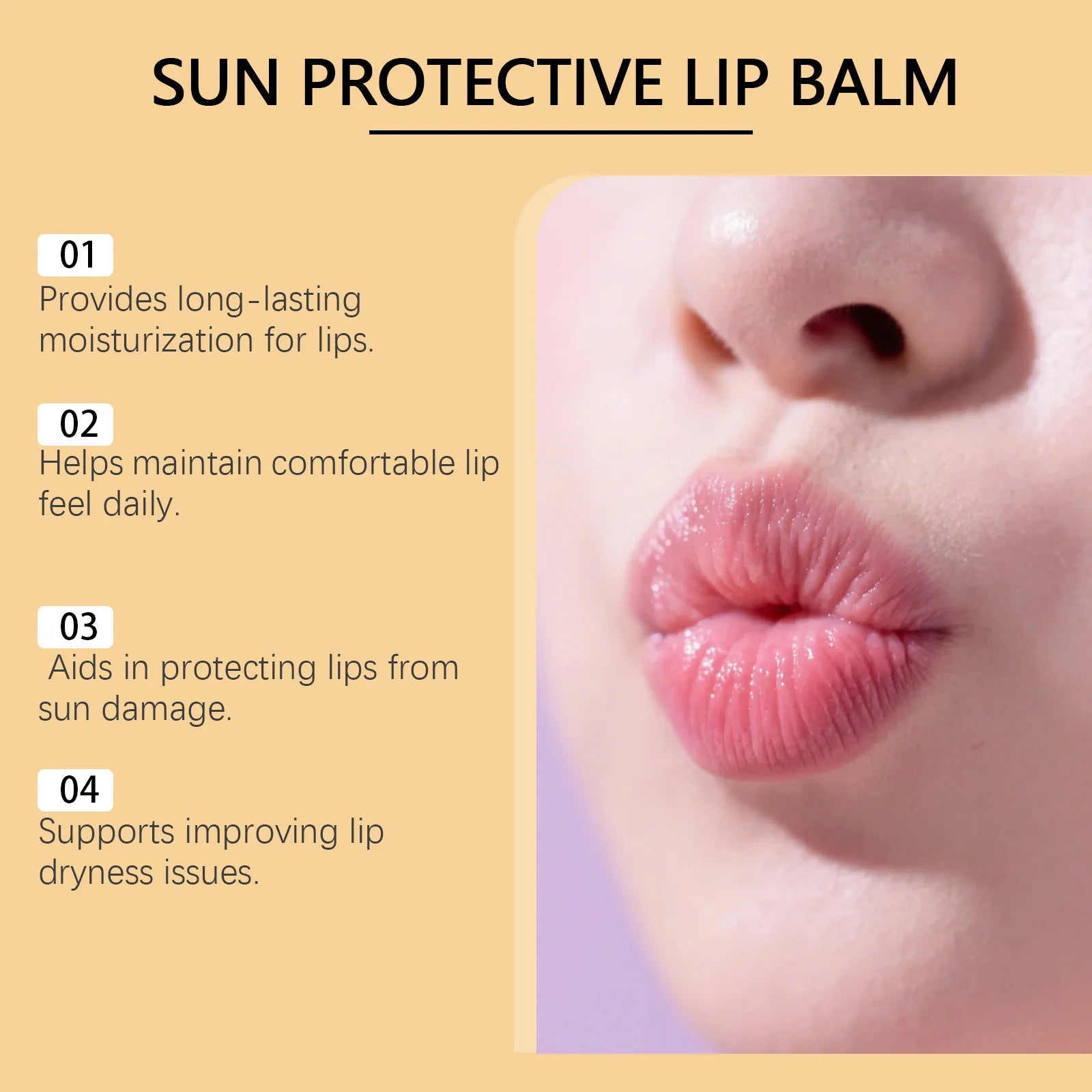 Sun Protective Lip Balm SPF50+ Nourishing Beetroot Brightening Ceramide Kojic Acid Moisturizing Fade Lip Lines Lipstick For Lips