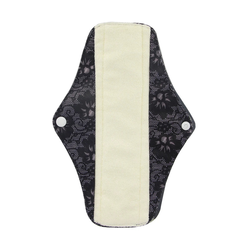 Ohbabyka Panty Liner Cloth Menstrual Pad Mama Sanitary Reusable Soft Washable Charcoal Period Napkins