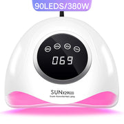 DianaBeauty 380W Professional UV LED Nail Lamp For Quick Drying Gel Nail Polish 90LEDS Gel Drying Lamp With 4 Timer Setting
