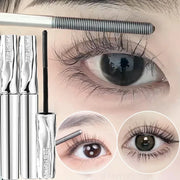 Steel Tube Mascara Silk Fiber Ultra-Fine Spiral Brush Black Waterproof Lasting Curling Fast Dry Eyelash Extensions Eyes Makeup