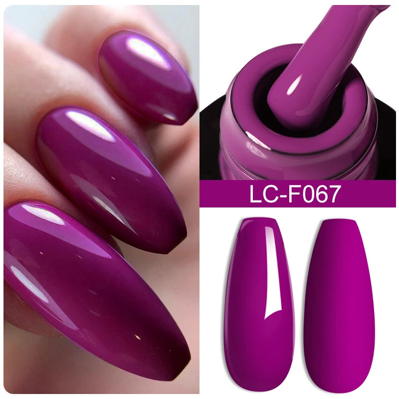 LILYCUTE 7ML Auroras Glitter Thermal Gel Nail Polish Temperature Color Changing Semi Permanent Soak Off Nail Art UV Gel Varnish