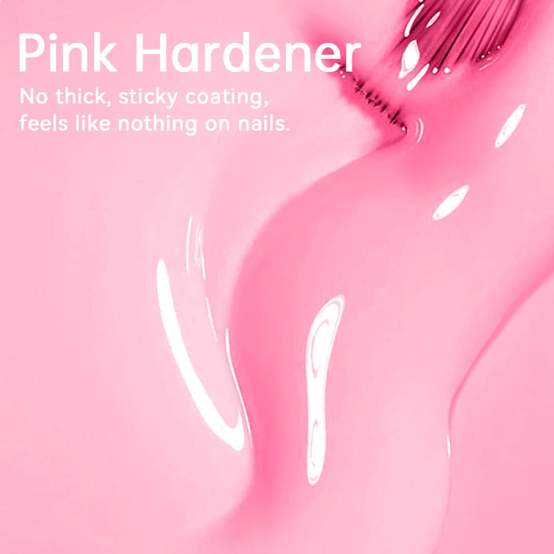 LILYCUTE 12ml Nail Polish Rose Nail Strengthener Natural Pink Hardener Normal Nails Lacquer Varnish for Manicure Nail Art Polish