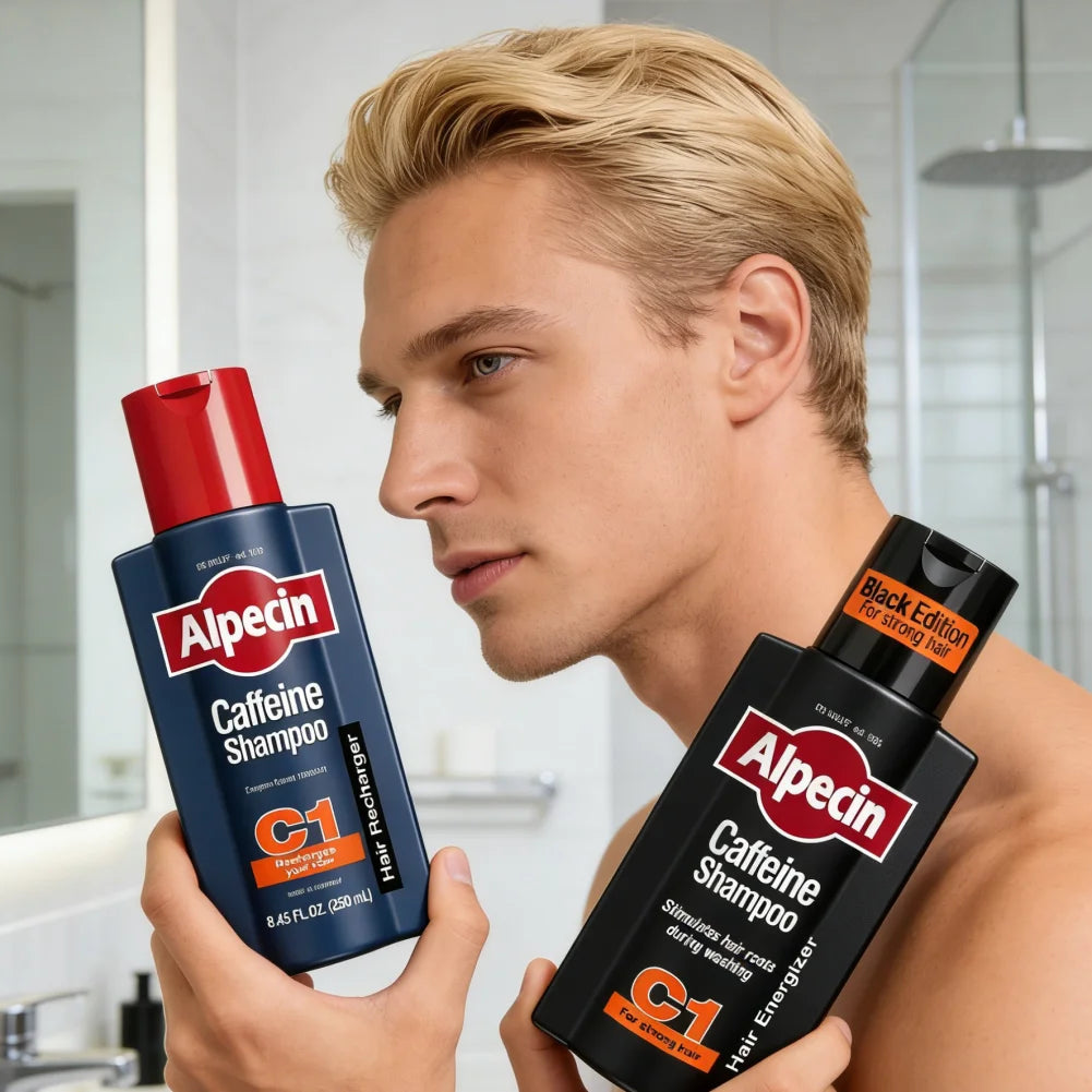 Germany Alpecin C1 Caffeine Shampoo Anti Hair Loss Oil Control Dandruff Removal Deeply Cleanses Hair Follicles Repair Hair