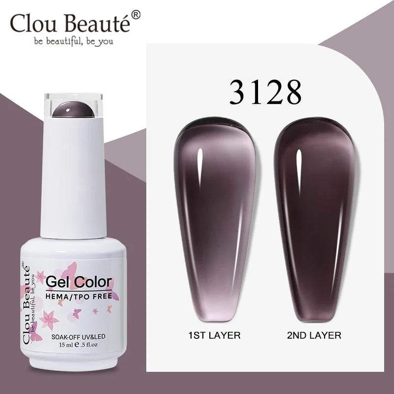 Clou Beaute Semi-transparent Jelly Color UV Gel Manicure Gel Nail Nail Supplies For Professionals Semi-permanent Varnish 15ml
