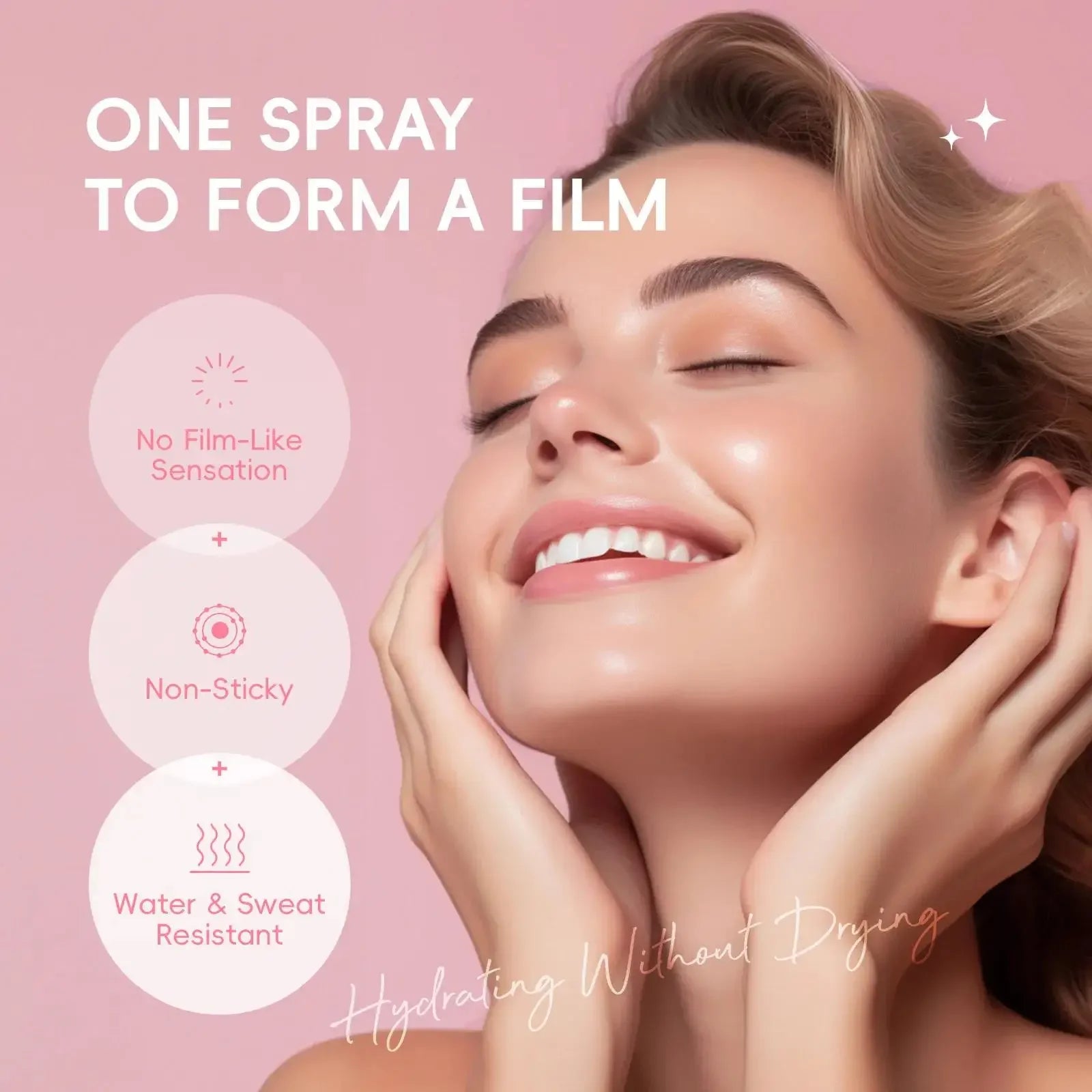 Long Lasting Makeup Setting Spray Sakura Face Mist Oil Control Waterproof Moisturizing Quick Fixer Non Sticky Dewy Finisher