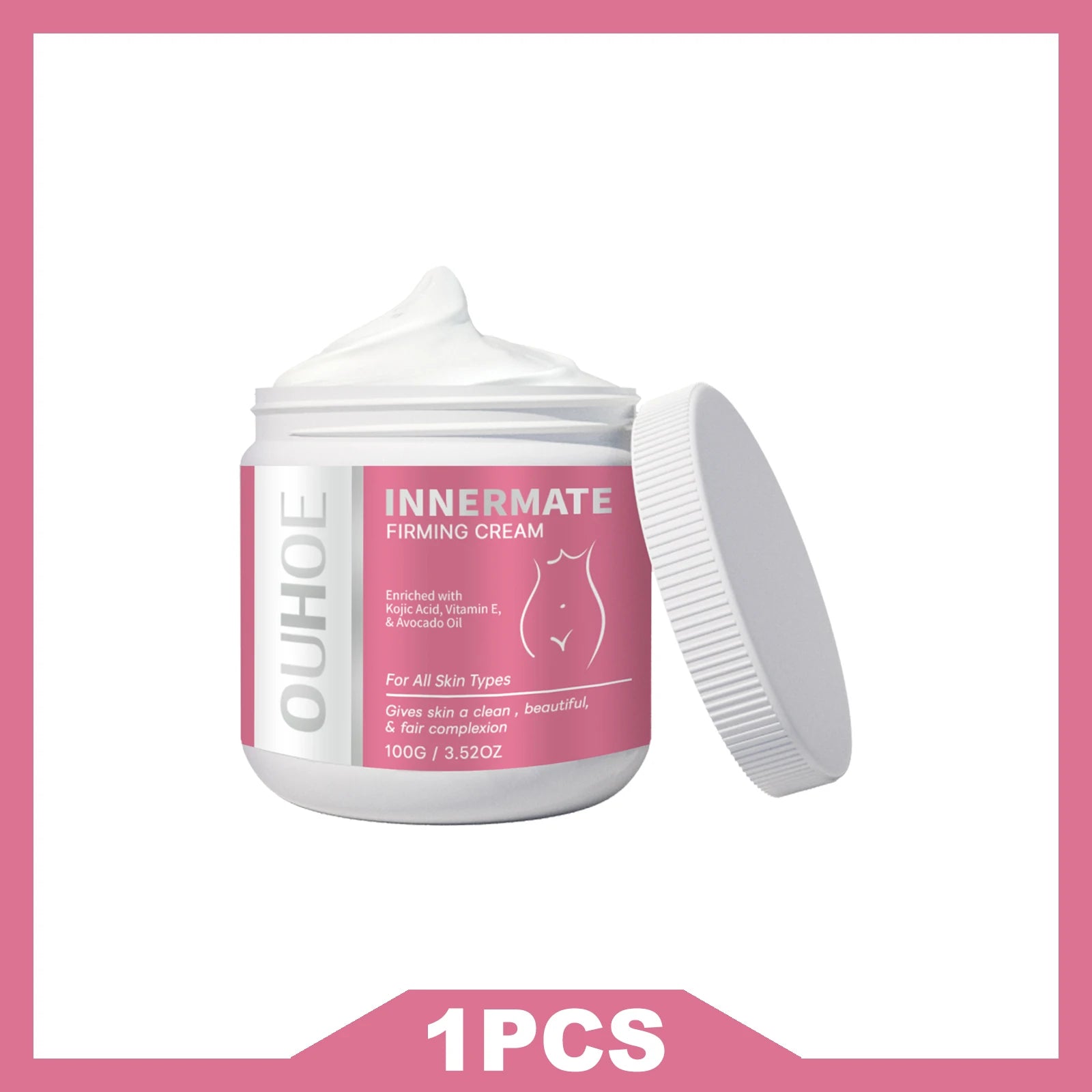 OUHOE Private Part Skin Tighten Whiten Cream Moisturizing Enhance Elasticity Brightening Skin Relieve Redness Lighten Dark Spots