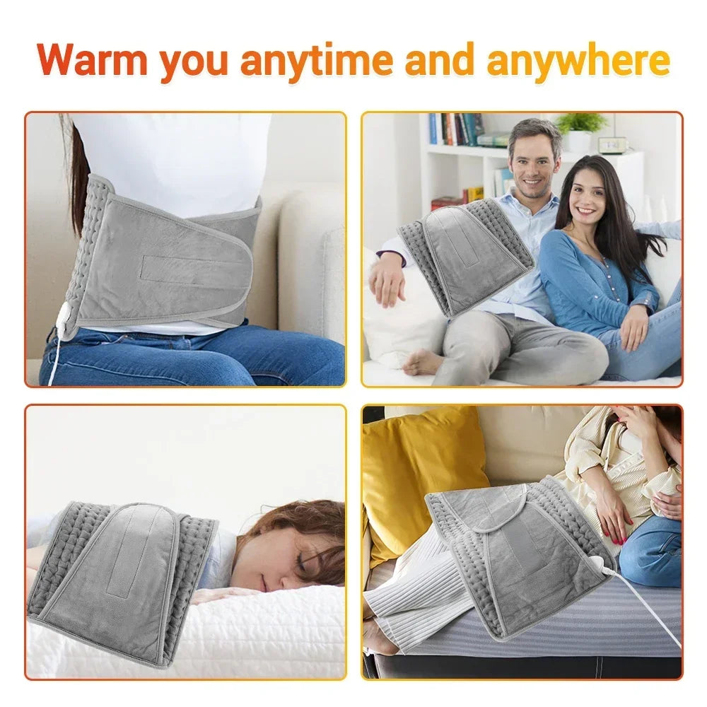 Electric Heating Waist Mat Thermal Warming Belt Office Home Temperature Control Hot Compress Waist Blet Back Leg Abdomen Warmer