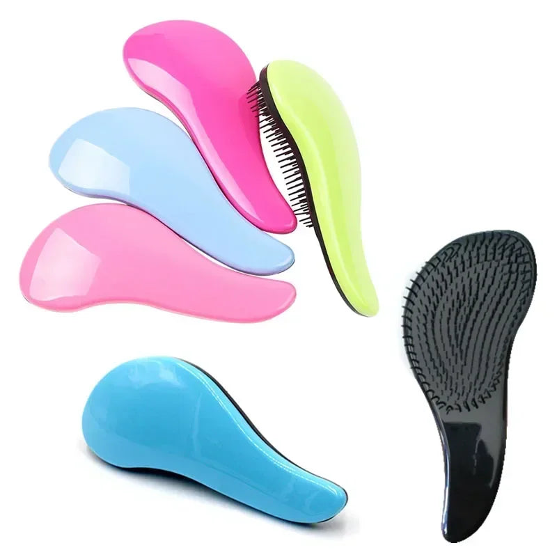 Baby Kids and Women Detangling Hair Brush Combs Salon Gentle Anti-static Brush Tangle Wet Dry Bristles Handle Tangle Curly