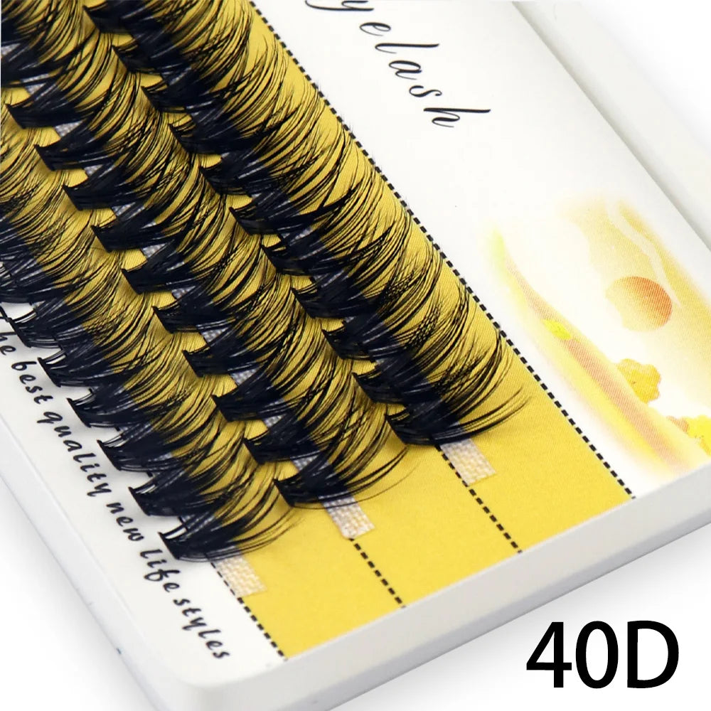 60 Bundles/Box 20/30/40D Individual Cluster Eyelash Extension Natural Mink Eyelashes Professional Makeup Tools Lashes Wholesale
