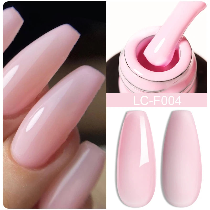 LILYCUTE 7ml Champagne Rose Gold Glitter Gel Nail Polish Colorful Sparking Long Lasting Manicure Soak Off Nails Art Gel Varnish