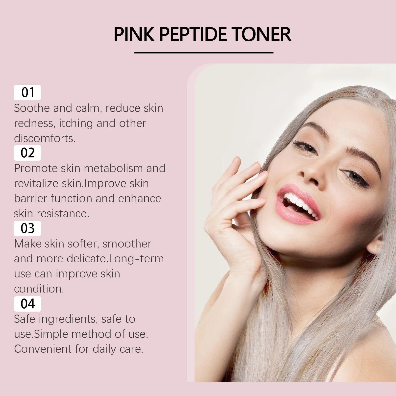 HOYGI Rose Moisturizing Toner Firming Hydrating Elasticity Fade Fine Lines Moisturize Skin Rejuvenating Lotion Brightening Skin