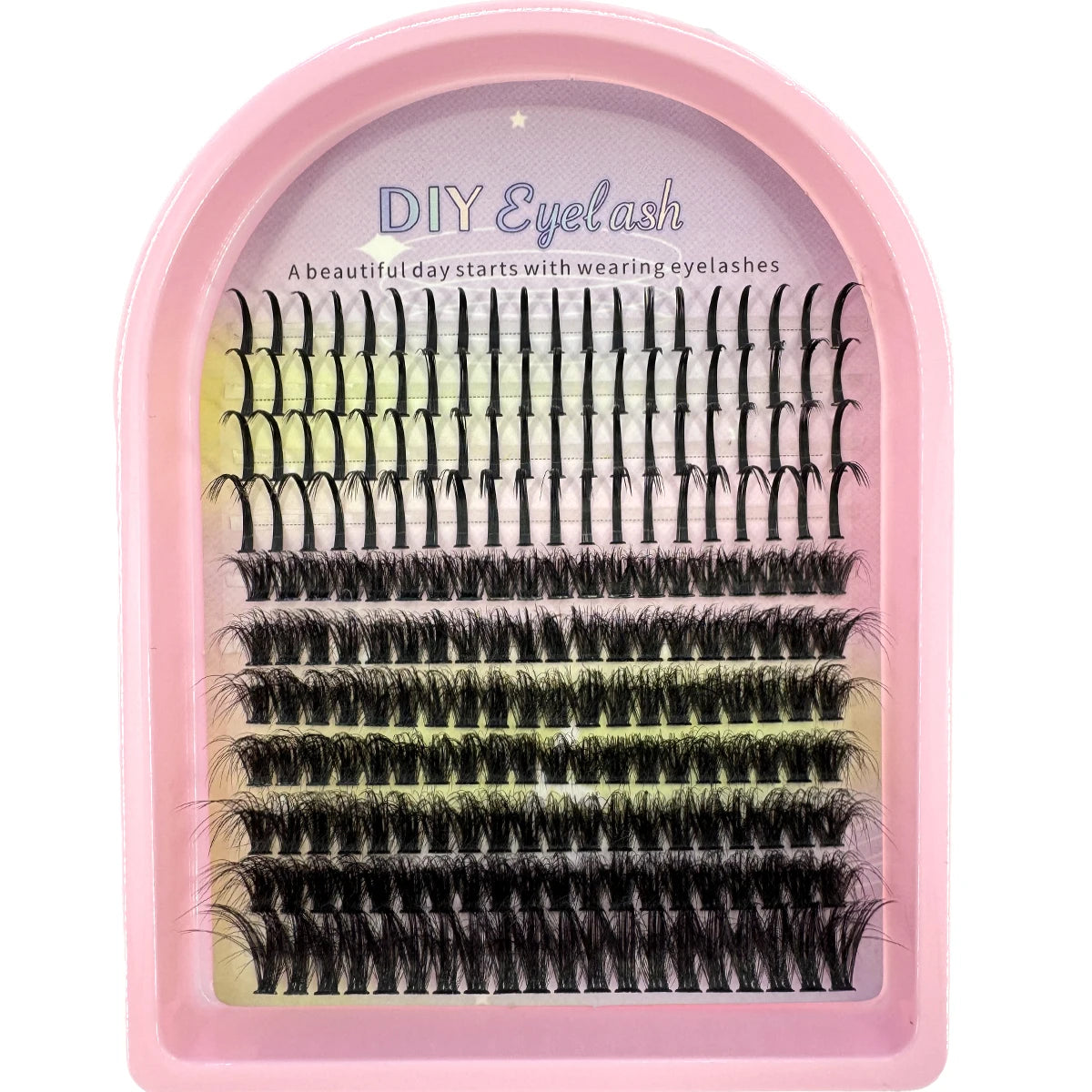 Lash Clusters 50D-1200D Lashes Spikes Eyelash Clusters Volume Individual Lashes DIY Spiky Lash Extension Mega Cluster Eyelashes