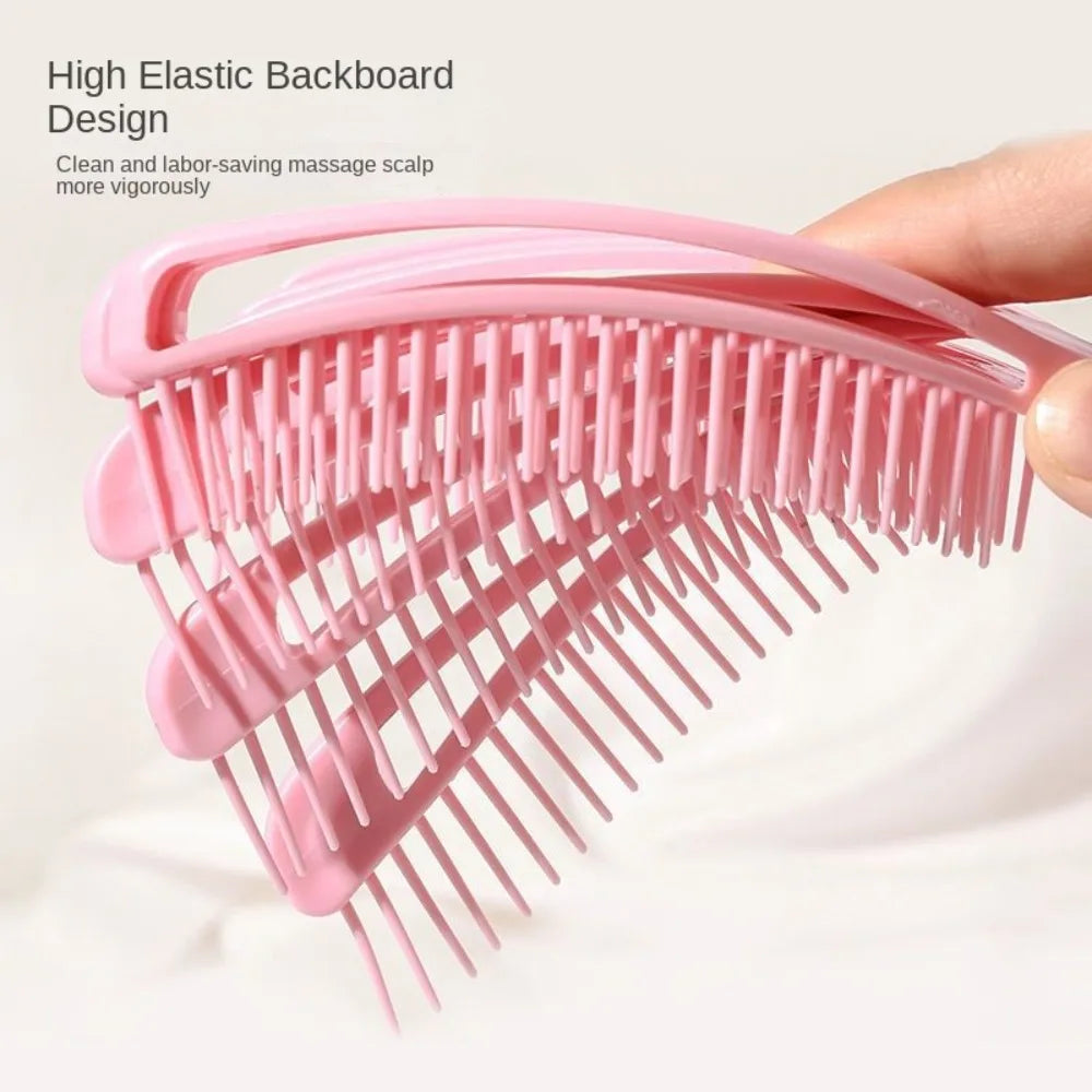Durable Hollow Hollowing Out Hair Brush Anti-static Hair Fluffy Scalp Massage Comb Portable Multifunctional Hair Styling Tool