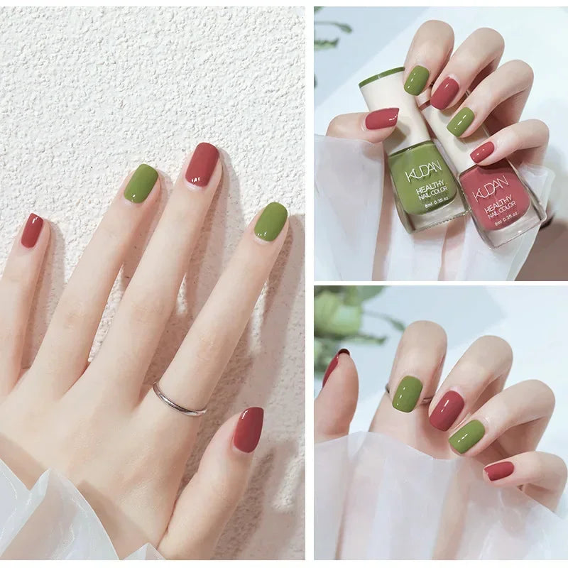 Matte Waterproof No-bake Nail Polish Nail Art Non Peelable Quick Dry Normal Without Lamp Nail Polish Glitter Sequins Uv Varnish