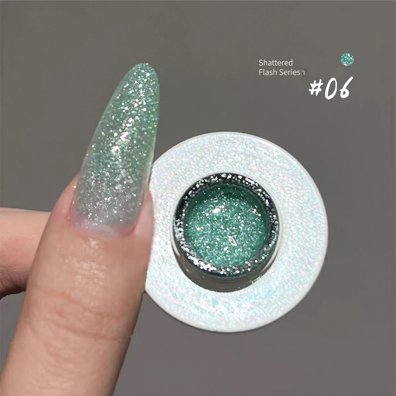 MIANEL 12ML Rock Sugar Crushed Diamond Gel Nail Polish Pink Glitter Nail Polish Top Selling Pink Nails Summer Nails 1-12pcs