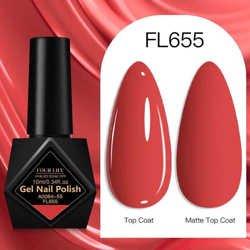 10ml Gel Nail Polish 162 Colors Nail Supplies Vernis Semi Permanent Nail Art Manicure Soak Off LED UV Gel Nail Varnishes Summer
