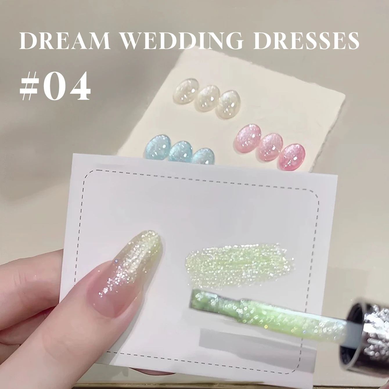 MIANEL 1pcs 12ML Summer Dream Dress Fine Glitter Gel Nail Polish 2025 New Style Popular Whitening Glitter Crushed Diamond
