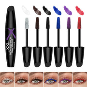6-Color Mascara,Volumizing Lengthening,Waterproof Smudge-Proof,Long-Lasting Colorful Eyelash Makeup for Daily, Women's Cosmetics