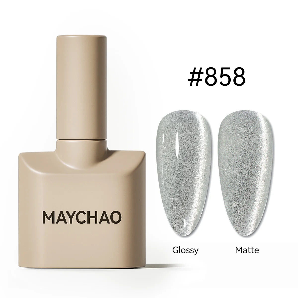 MAYCHAO 5 In 1 Cat Eye Gel Polish Magnetic Cat Nail Gel One-step Gel Polish Nail Art Varnish Multi-use Nail Polish UV LED Gel