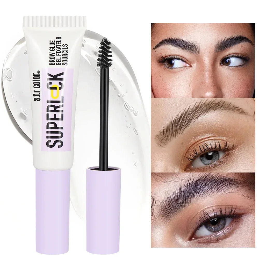 Waterproof Transparent Wild Eyebrow Styling Gel Molding Wax Soap Natural Colorless Brow Shape Fixing Liquid Brows Setting Makeup