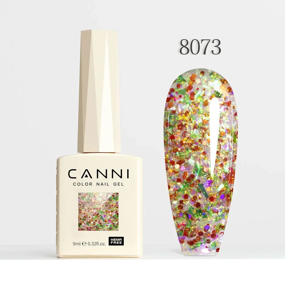 CANNI HEMA FREE TPO FREE 9ml Glitter Silver Cat Magnetic Gel Nail Polish Galaxy Diamond Full Coverage Pigmented Gel for Nail