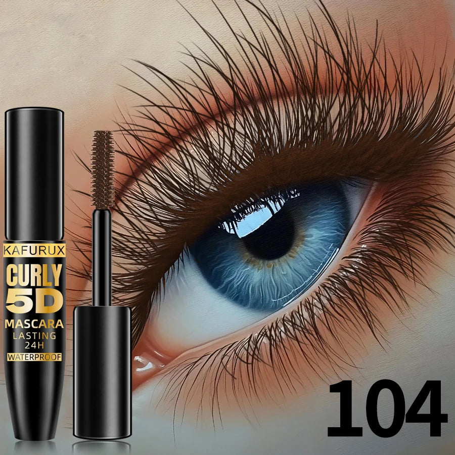 9 Colors 5D Silk Mascara with Big Eye Waterproof Lengthened Sweat-proof Long Lasting Purple Green Black Mascara Korean Makeup