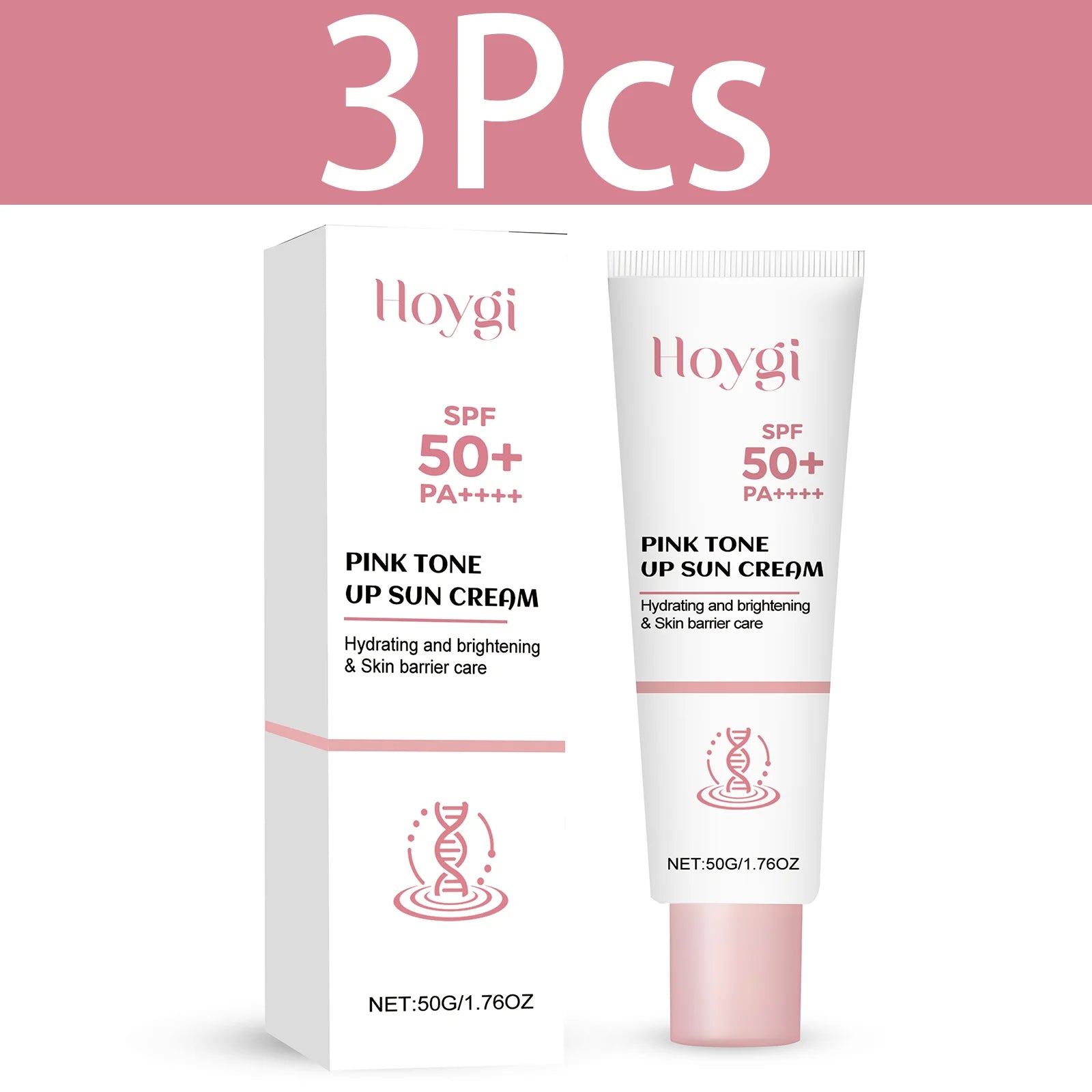 HOYGI Face Cream With Nicotinamide Brightening Skin Daily UV Protection SPF50 Sunscreen Facial Body Care Lotion Hydrating Cream