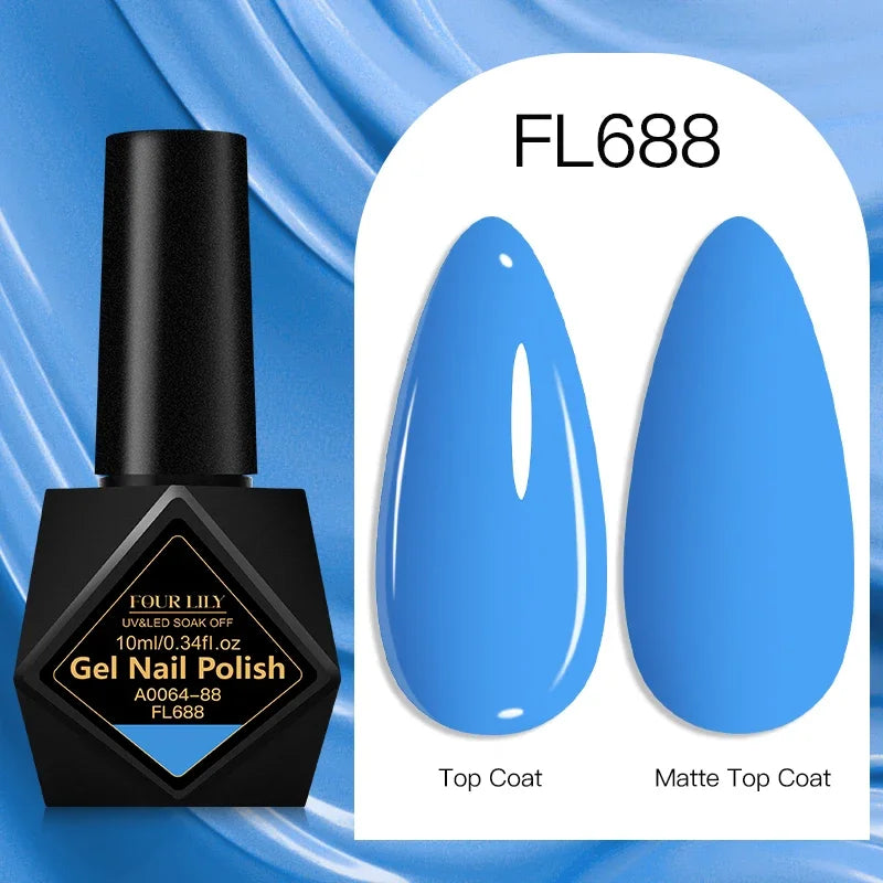 10ml Gel Nail Polish 162 Colors Nail Supplies Vernis Semi Permanent Nail Art Manicure Soak Off LED UV Gel Nail Varnishes Summer