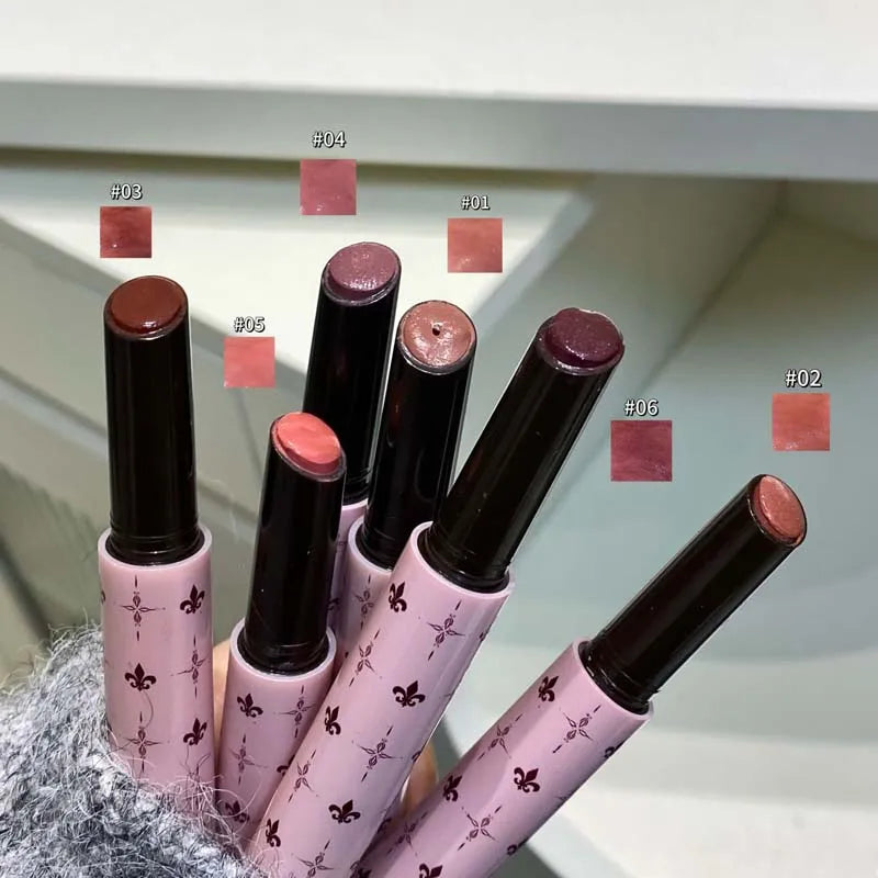 Herorange Starry Solid Lip Gloss Long Lasting Moisturizing Non-Sticky Non-Cup Stain Fine Glitter Glossy Lip Makeup Gift