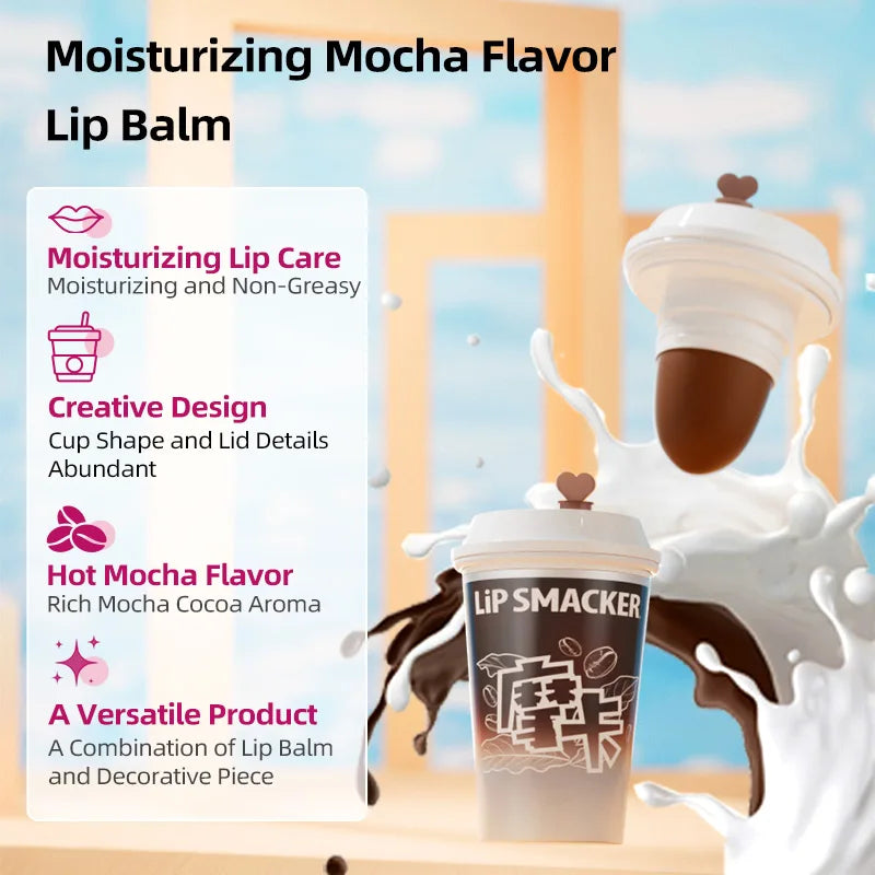 LiP SMACKER Milk Tea & Coffee Series Lip Balm, Moisturizing & Nourishing, Ideal for Autumn & Winter, Perfect as a Gift.