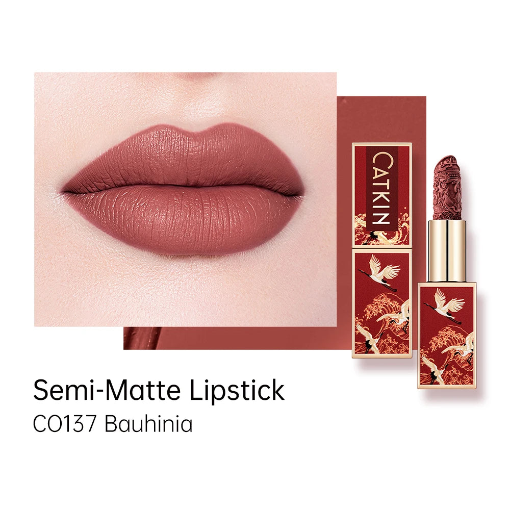 CATKIN Makeup Velvet Matte Lipstick, Hydrating Long‑Lasting Creamy Smooth, for Halloween Cosplay & Party Lip Looks