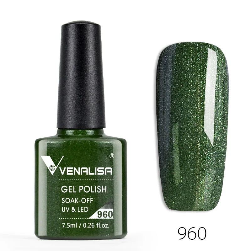 Venalisa 7.5ml Fashion Shiny Soak Off UV Gel Nail Gel Polish Cosmetics Nail Art Manicure Nails Gel Polish Tips Nail Varnish
