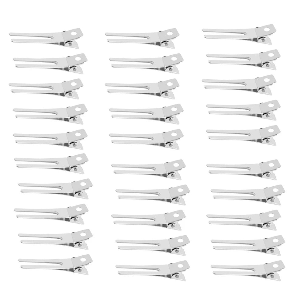 10-30Pcs Hair Care Clips Metal Steel Hairdressing Sectioning Clip Clamps Barber Hair Cut  Styling Tools Hair Root Fluffy Hairpin