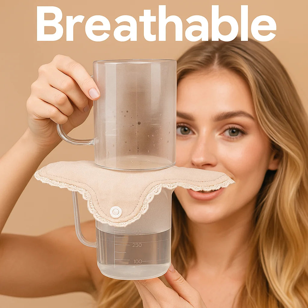 BIAI New Lace-Trimmed Reusable Sanitary Pad Washable & Reusable Cloth Panty Liner Breathable Highly Absorbent Nursing Pads
