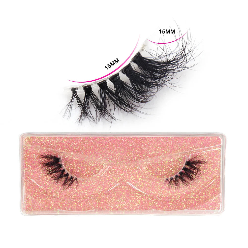 LEHUAMAO Half Eyelashes Natural Half Eye False Eyelashe Soft Wispy 3D Mink Lashes Eyelash Extension For Foxy Eye Sexy Eye Makeup