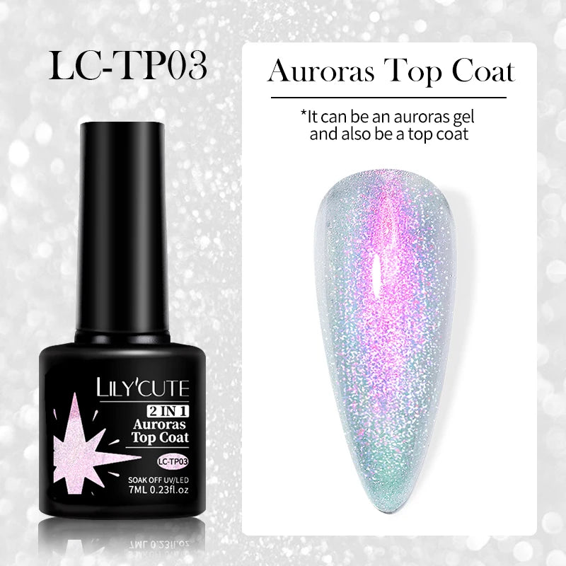 LILYCUTE 7ml 9D Black Crystal Cat Magnetic Gel Nail Polish Laser Silver Glitter Semi Permanent Manicure For Nail Art Gel Varnish