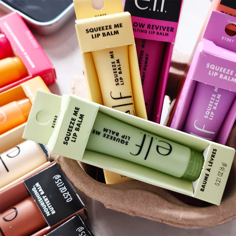Hot Brand Elf 2Pcs Duo Set Mango-Watermelon Mint-Chocolate Bubblegum-Cherry Lip Balm Lasting Moisturizer Lip Gloss Cosmetics
